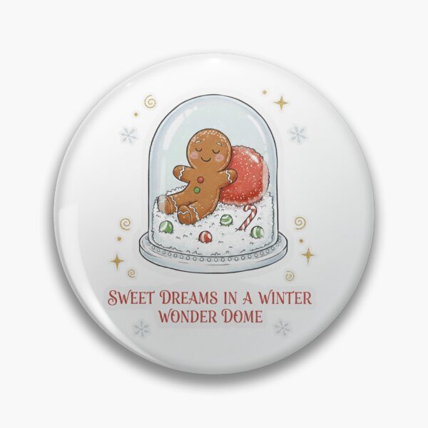 Item preview, Cozy Gingerbread Man Snow Globe Sticker designed and sold by GingyB.