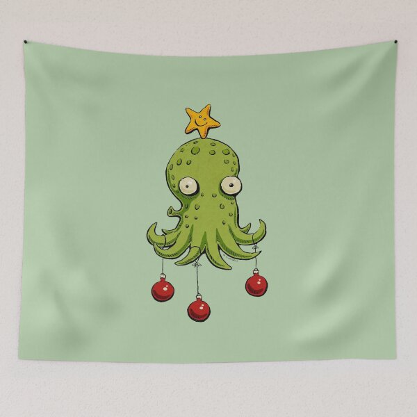Item preview, Christmas Octopus Cute Funny Holiday Creature designed and sold by Oniyasha.