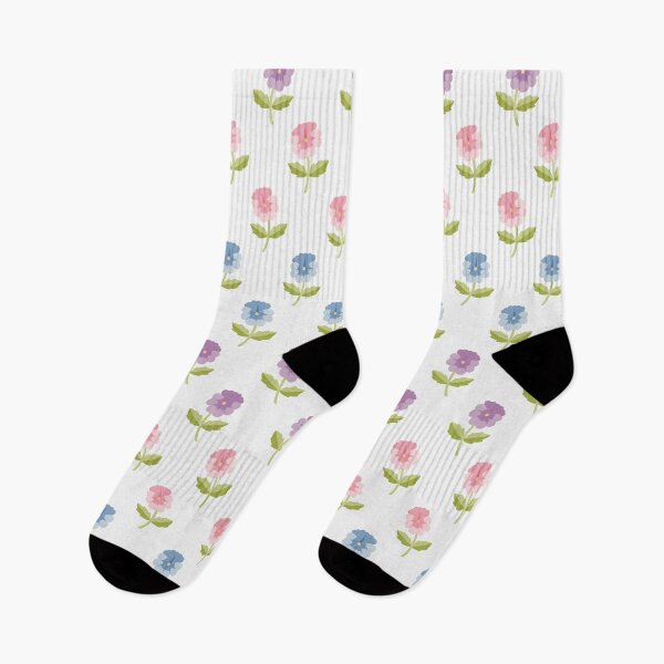 Item preview, pink blue and purple pansies pattern designed and sold by winterpumpkin.