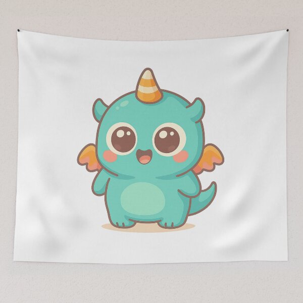 Item preview, Kawaii Teal Dragon Horn designed and sold by Krfto.