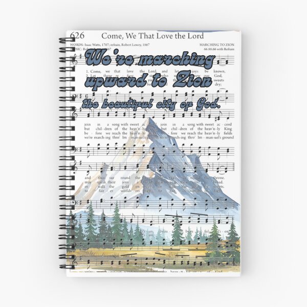 Item preview, Marching to Zion watercolor hymn print designed and sold by stella literarium.