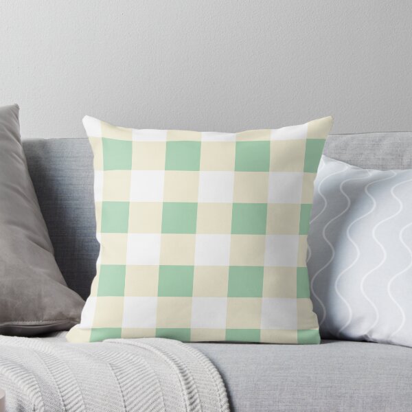 Item preview, Mint Green & Buttercream Gingham – Fresh Spring Cottage Plaid designed and sold by Christina Anderson.