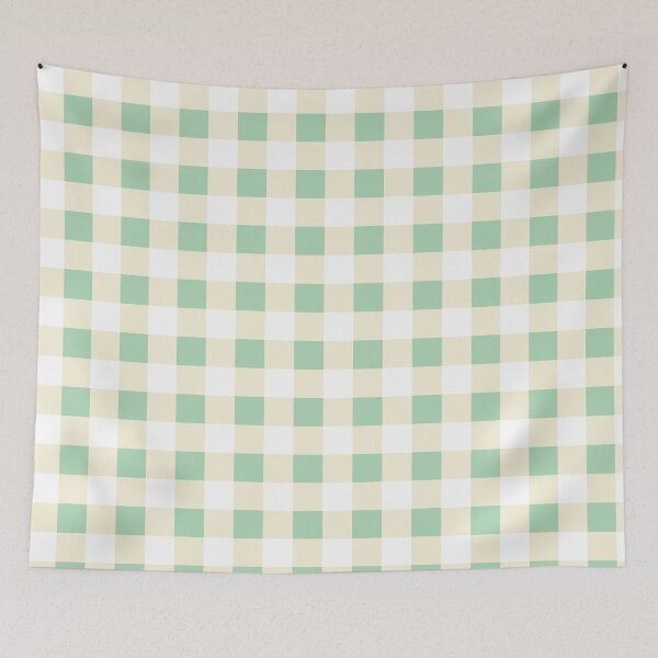 Item preview, Mint Green & Buttercream Gingham – Fresh Spring Cottage Plaid designed and sold by Christina Anderson.
