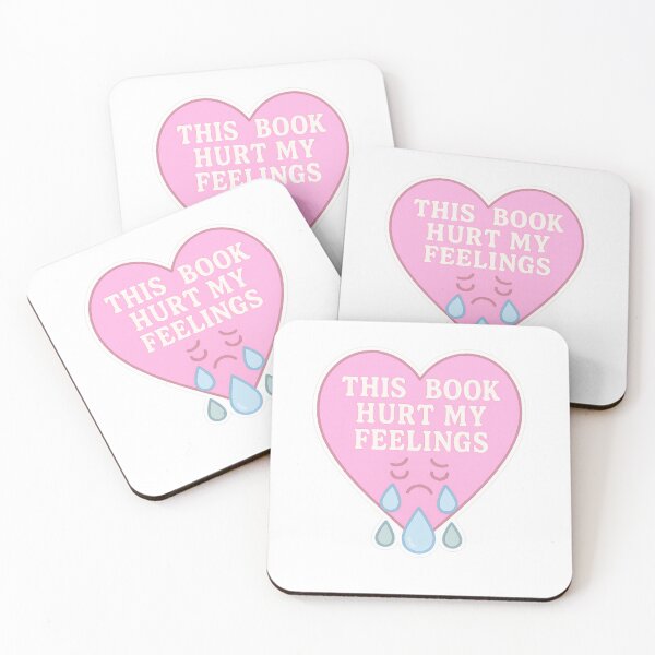 Item preview, This Book Hurt My Feelings Pink designed and sold by ouatisworld.