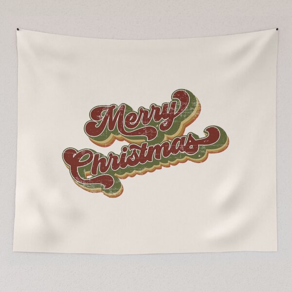 Item preview, Christmas Merry Retro Vintage Holiday Greeting designed and sold by Oniyasha.