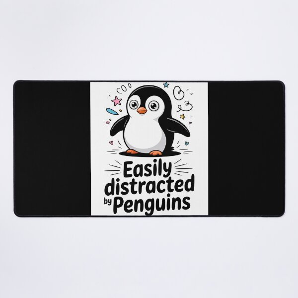 Item preview, Easily distracted by penguins designed and sold by Agu210.