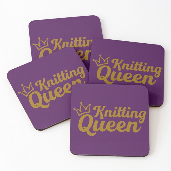 Item preview, Knitting Queen. Funny Knitting Quote. Gift for Knitter. knitting Lover designed and sold by DesignHouse07.