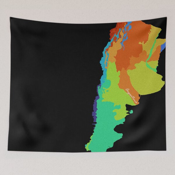 Item preview, Sketching Color Into the Earth - Argentina designed and sold by AceMaps7.