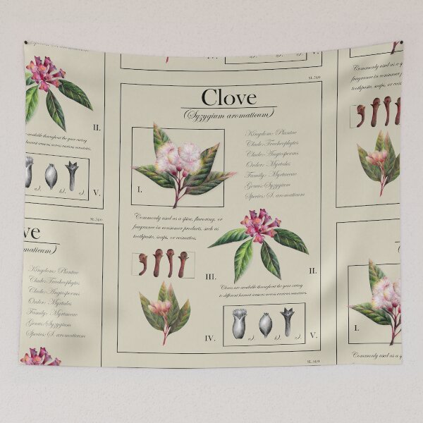 Item preview, Clove Plant Botanical Illustration designed and sold by Art_By_Wing.