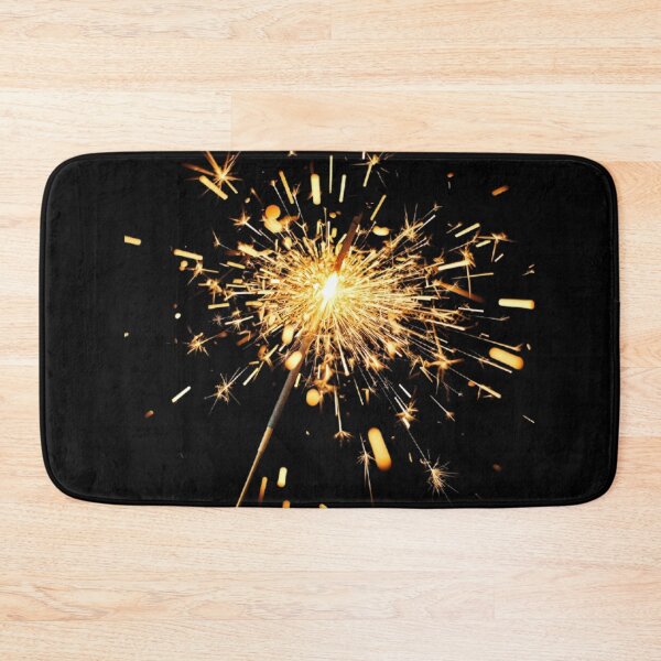 Item preview, Bright golden sparkler  with festive holiday sparks designed and sold by SassyArtistry.