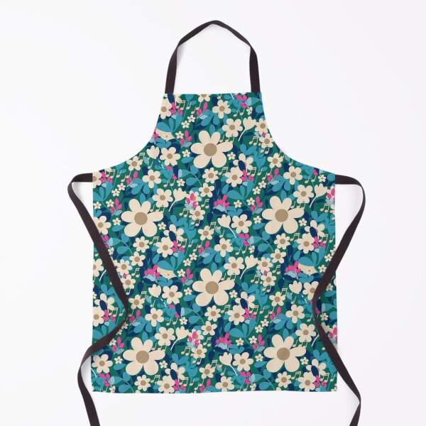 Item preview, Musical flowering pattern design designed and sold by Clara Fruggeri.