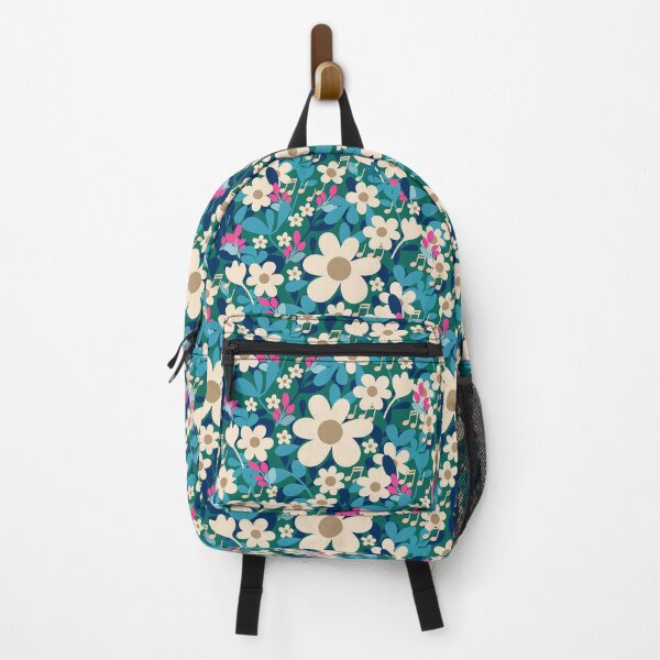 Item preview, Musical flowering pattern design designed and sold by Clara Fruggeri.