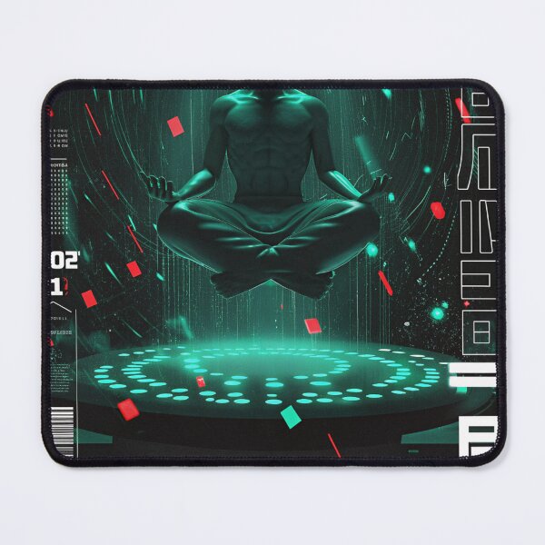 Item preview, Floating in neon: Futuristic Japanese illustration designed and sold by Raw-Ink.