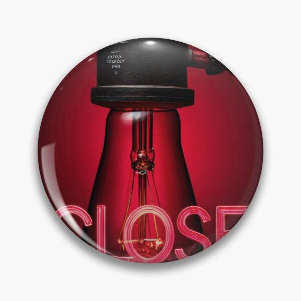 Item preview, Neon “CLOSE” Sign Inside Light Bulb – Modern Red Glow Aesthetic designed and sold by Grafititee.