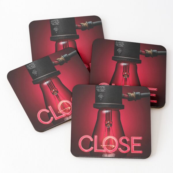Item preview, Neon “CLOSE” Sign Inside Light Bulb – Modern Red Glow Aesthetic designed and sold by Grafititee.