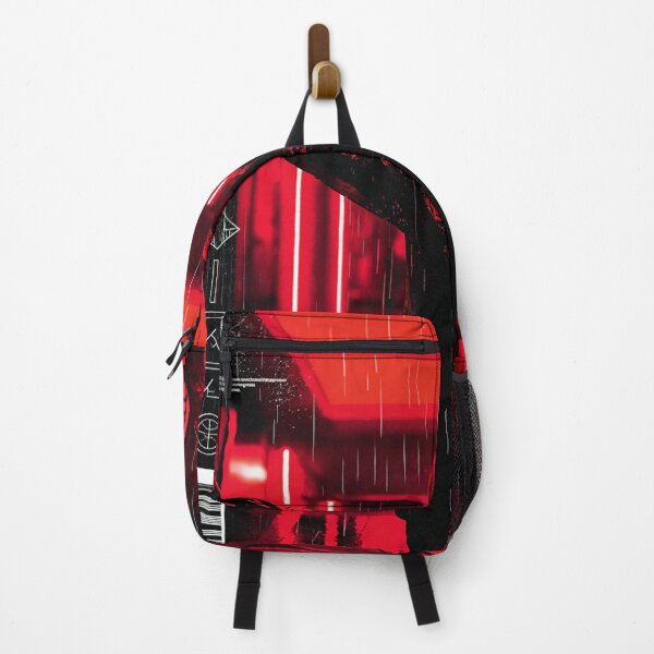 Item preview, Monochrome Red and Black: Cyberpunk Temple designed and sold by Raw-Ink.