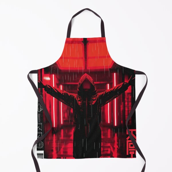 Item preview, Monochrome Red and Black: Cyberpunk Temple designed and sold by Raw-Ink.