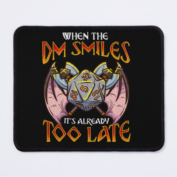 Item preview, When the DM Smiles It_s Too Late Funny Gaming Classic designed and sold by yanar810361.