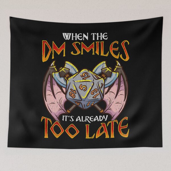 Item preview, When the DM Smiles It_s Too Late Funny Gaming Classic  designed and sold by yanar810361.