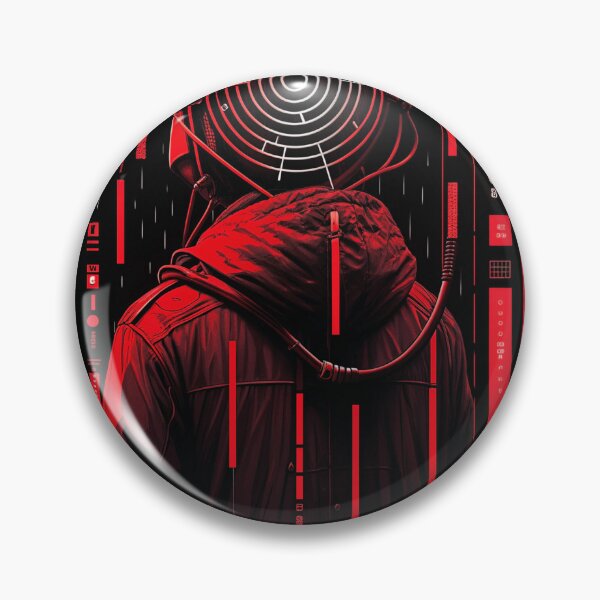 Item preview, Retro-Futuristic Poster of a Cyberpunk Shrine designed and sold by Raw-Ink.