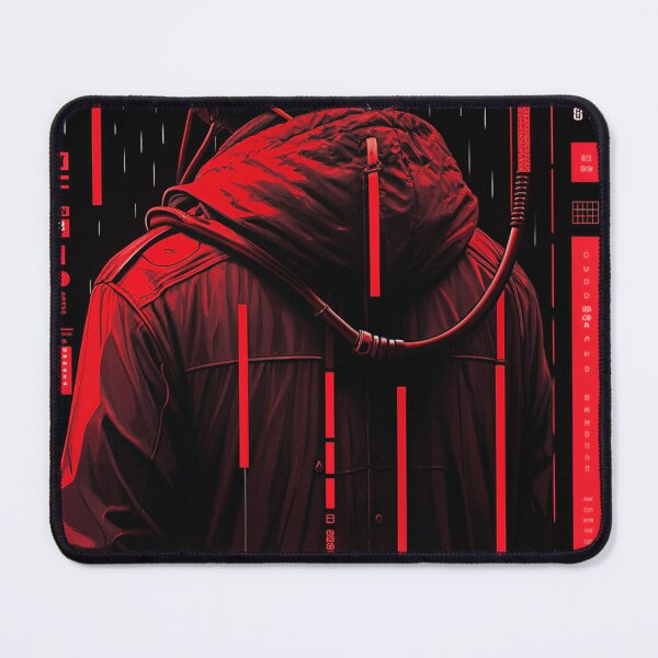 Item preview, Retro-Futuristic Poster of a Cyberpunk Shrine designed and sold by Raw-Ink.