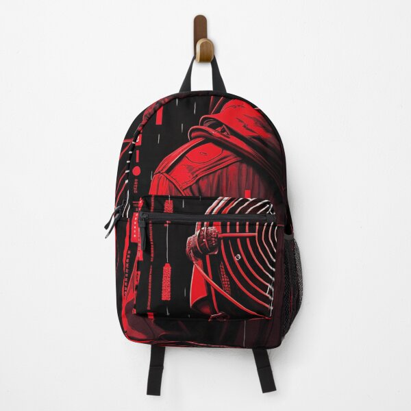 Item preview, Retro-Futuristic Poster of a Cyberpunk Shrine designed and sold by Raw-Ink.