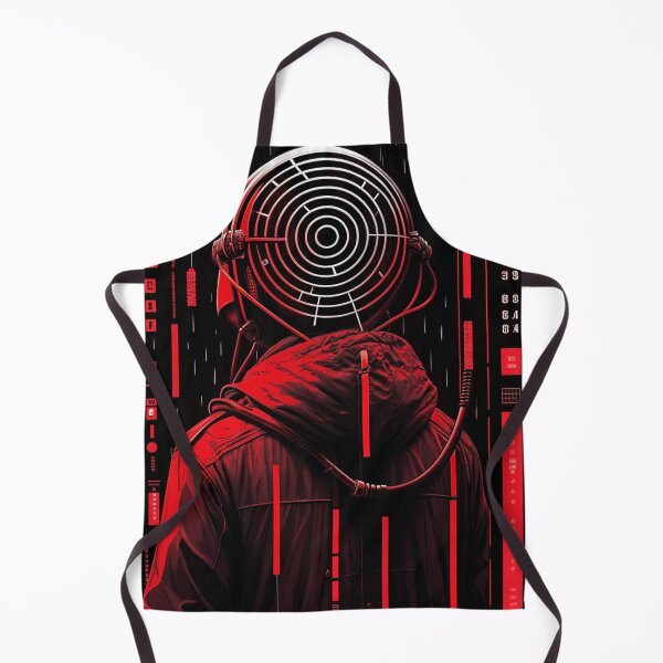 Item preview, Retro-Futuristic Poster of a Cyberpunk Shrine designed and sold by Raw-Ink.