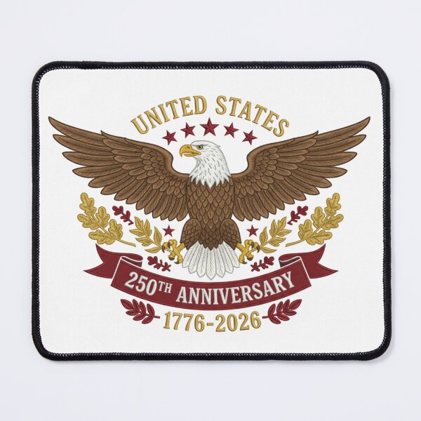 Item preview, USA Eagle Emblem 250th Anniversary Insignia Patriotic 1776 2026 designed and sold by chattsuede.