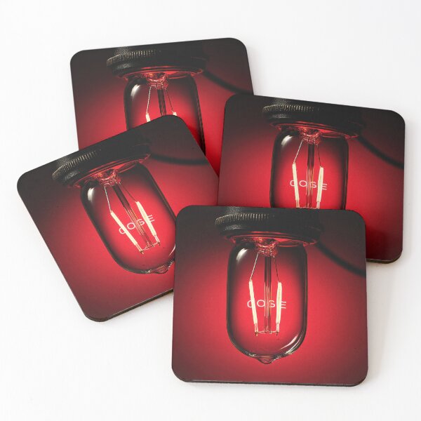 Item preview, Neon “CLOSE” Sign Inside Light Bulb – Modern Red Glow Aesthetic designed and sold by Grafititee.