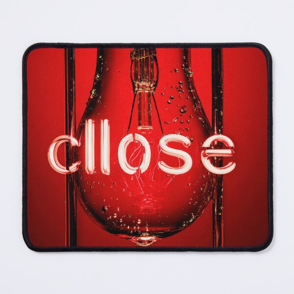 Item preview, Neon “CLOSE” Sign Inside Light Bulb – Modern Red Glow Aesthetic designed and sold by Grafititee.