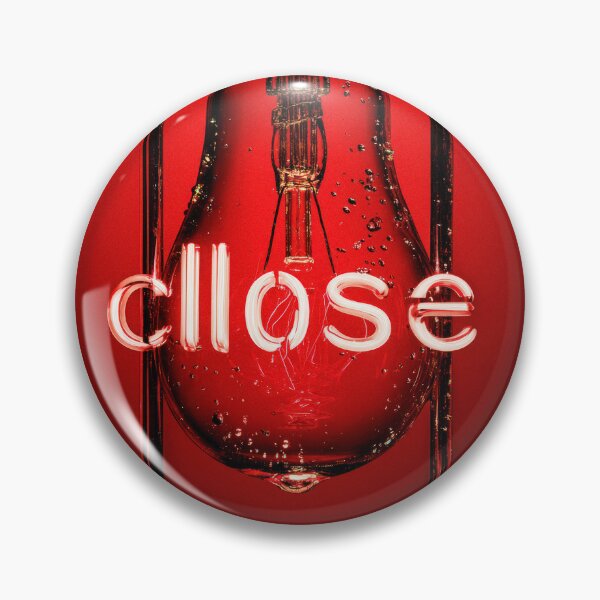 Item preview, Neon “CLOSE” Sign Inside Light Bulb – Modern Red Glow Aesthetic designed and sold by Grafititee.