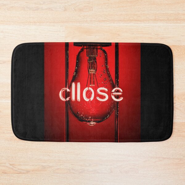Item preview, Neon “CLOSE” Sign Inside Light Bulb – Modern Red Glow Aesthetic designed and sold by Grafititee.