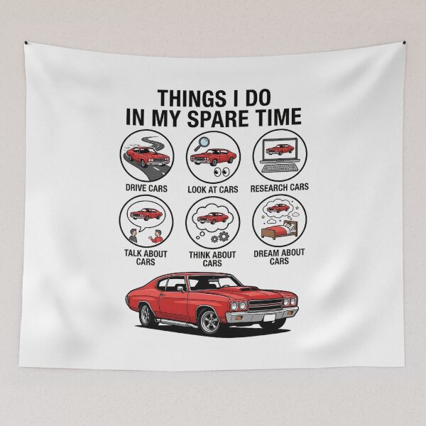 Item preview, Funny Car Enthusiast Shirt Things I Do In My Spare Time, auto lover gift, muscle car graphic tee designed and sold by saloui.