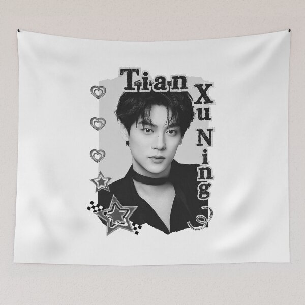 Item preview, Tian Xu Ning Rising Chinese Drama Actor celebrity modern drama star portrait illustrationBlack and White Collage Digital Art Portrait designed and sold by AJUNICE STUDIO.