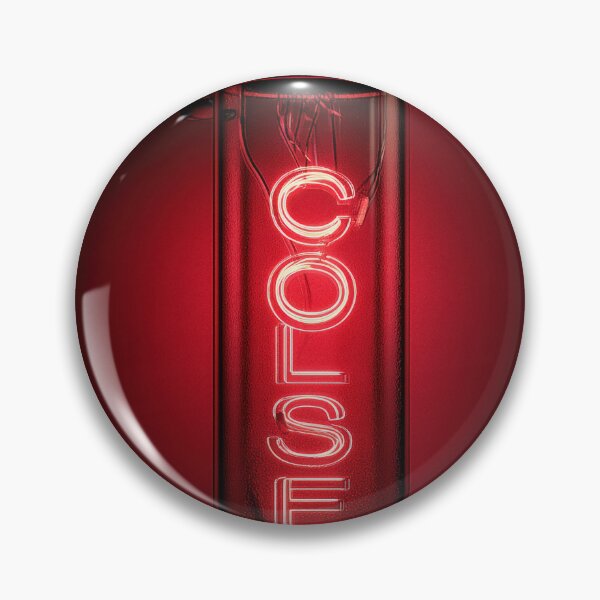 Item preview, Neon “CLOSE” Sign Inside Light Bulb – Modern Red Glow Aesthetic designed and sold by Grafititee.