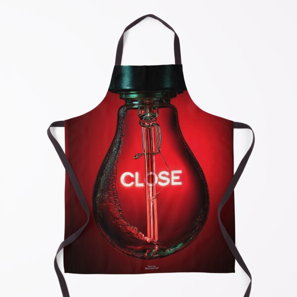 Item preview, Neon “CLOSE” Sign Inside Light Bulb – Modern Red Glow Aesthetic designed and sold by Grafititee.