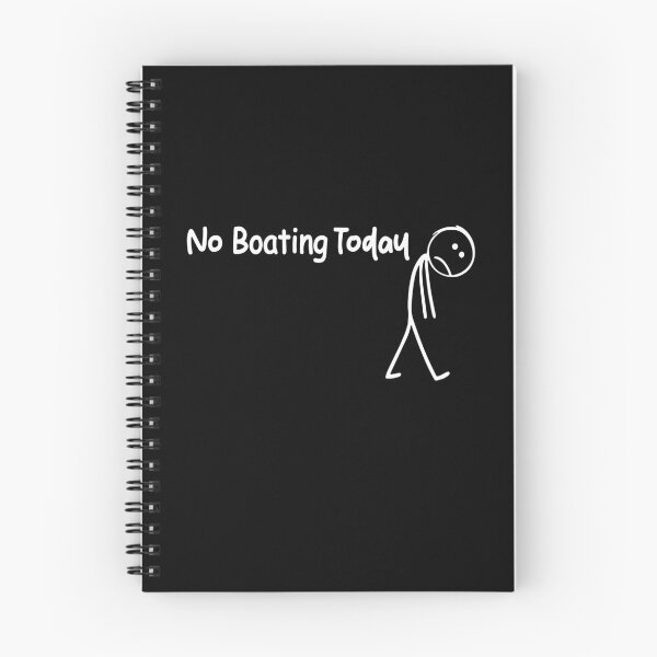 Item preview, No Boating Today, Sad Stick Figure, Funny Father's Day, Boating Lovers Tee, Boating Quote designed and sold by PrintItStudio.