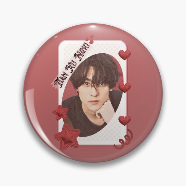 Item preview, Tian Xu Ning Rising Chinese Drama Actor celebrity modern drama star portrait illustration Red Aesthetic Collage Design designed and sold by AJUNICE STUDIO.
