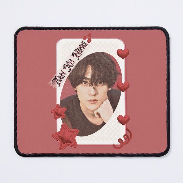 Item preview, Tian Xu Ning Rising Chinese Drama Actor celebrity modern drama star portrait illustration Red Aesthetic Collage Design designed and sold by AJUNICE STUDIO.