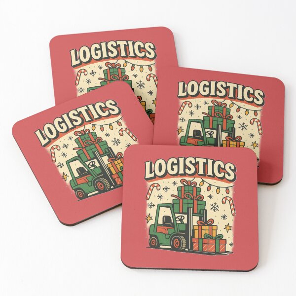 Item preview, Retro Christmas Logistics – Forklift Gift Delivery designed and sold by RetroNibylander.
