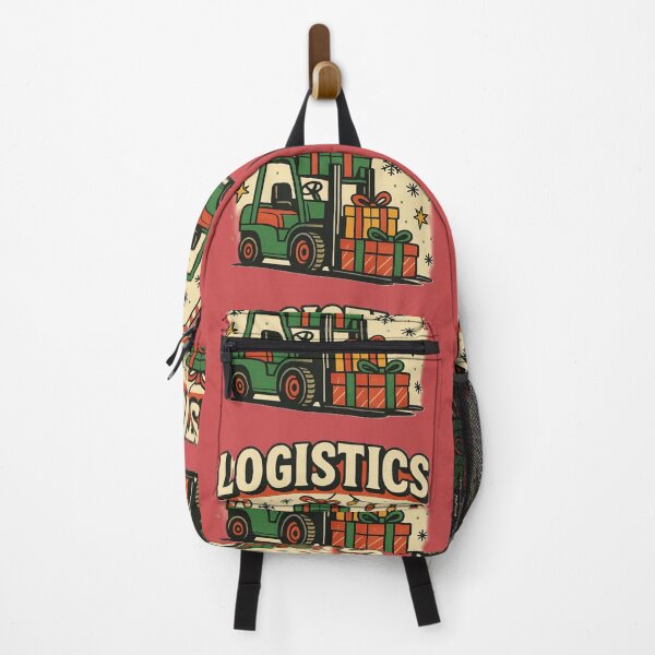 Item preview, Retro Christmas Logistics – Forklift Gift Delivery designed and sold by RetroNibylander.