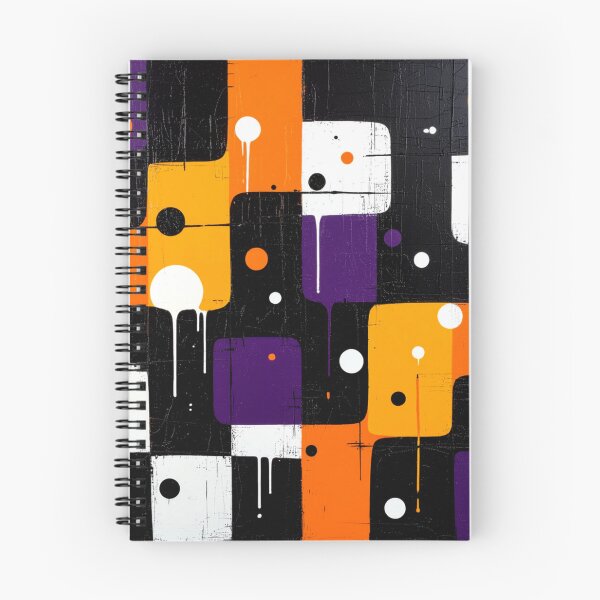 Item preview, 4 part squares drip abstract geometric colorful design designed and sold by SmashingDeals.