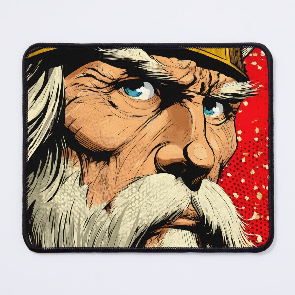 Item preview, Epic Viking Warrior with Intense Gaze and Beard designed and sold by Artessie.