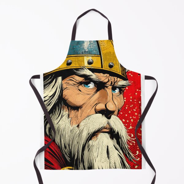Item preview, Epic Viking Warrior with Intense Gaze and Beard designed and sold by Artessie.