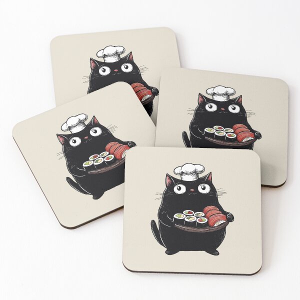 Item preview, Cooking Cat, Nigiri and Hosomaki Sushi designed and sold by OrenjiArtShop.
