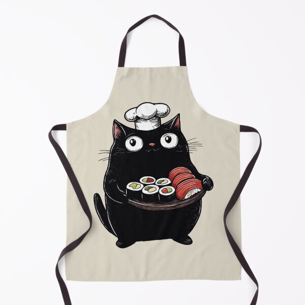 Item preview, Cooking Cat, Nigiri and Hosomaki Sushi designed and sold by OrenjiArtShop.