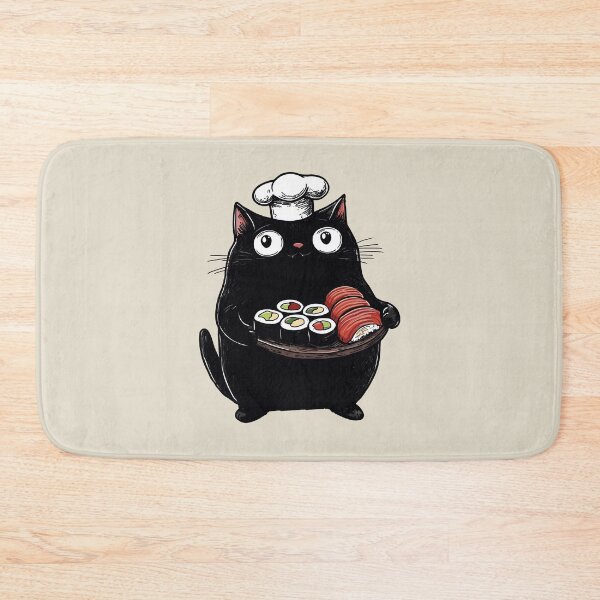 Item preview, Cooking Cat, Nigiri and Hosomaki Sushi designed and sold by OrenjiArtShop.