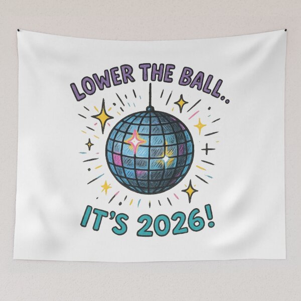 Item preview, Lower the Ball… It’s 2026! designed and sold by retroman78.