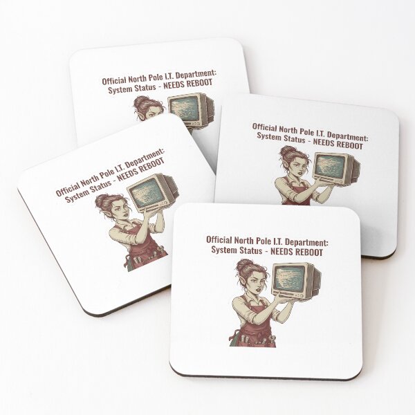 Item preview, Official North Pole I.T. Department: System Status - NEEDS REBOOT designed and sold by HelixPedia.