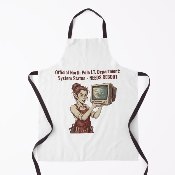 Item preview, Official North Pole I.T. Department: System Status - NEEDS REBOOT designed and sold by HelixPedia.